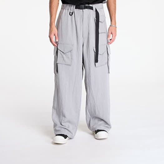 Y-3 Washed Twill Cargo Pants Solid Grey