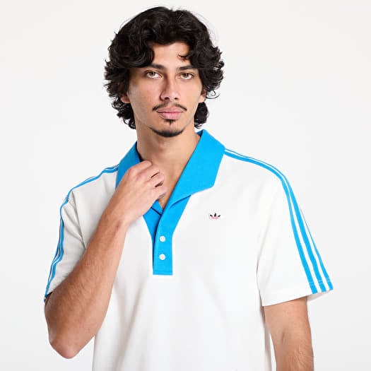 adidas×Clot POLO SHIRT Adidas Men's x Clot Short Sleeved Polo in Core White adidas