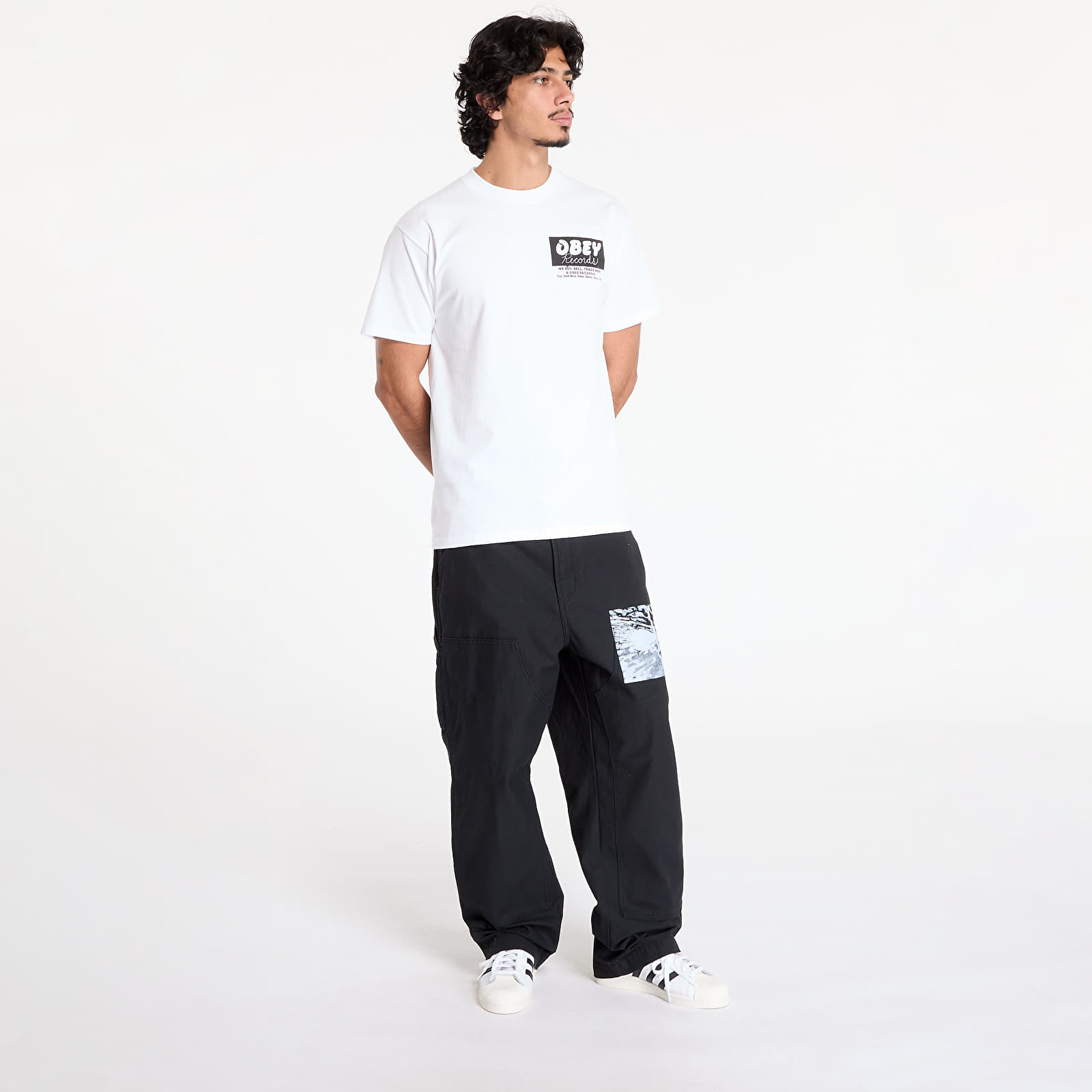 T-Shirts OBEY Obey Records T-Shirt White