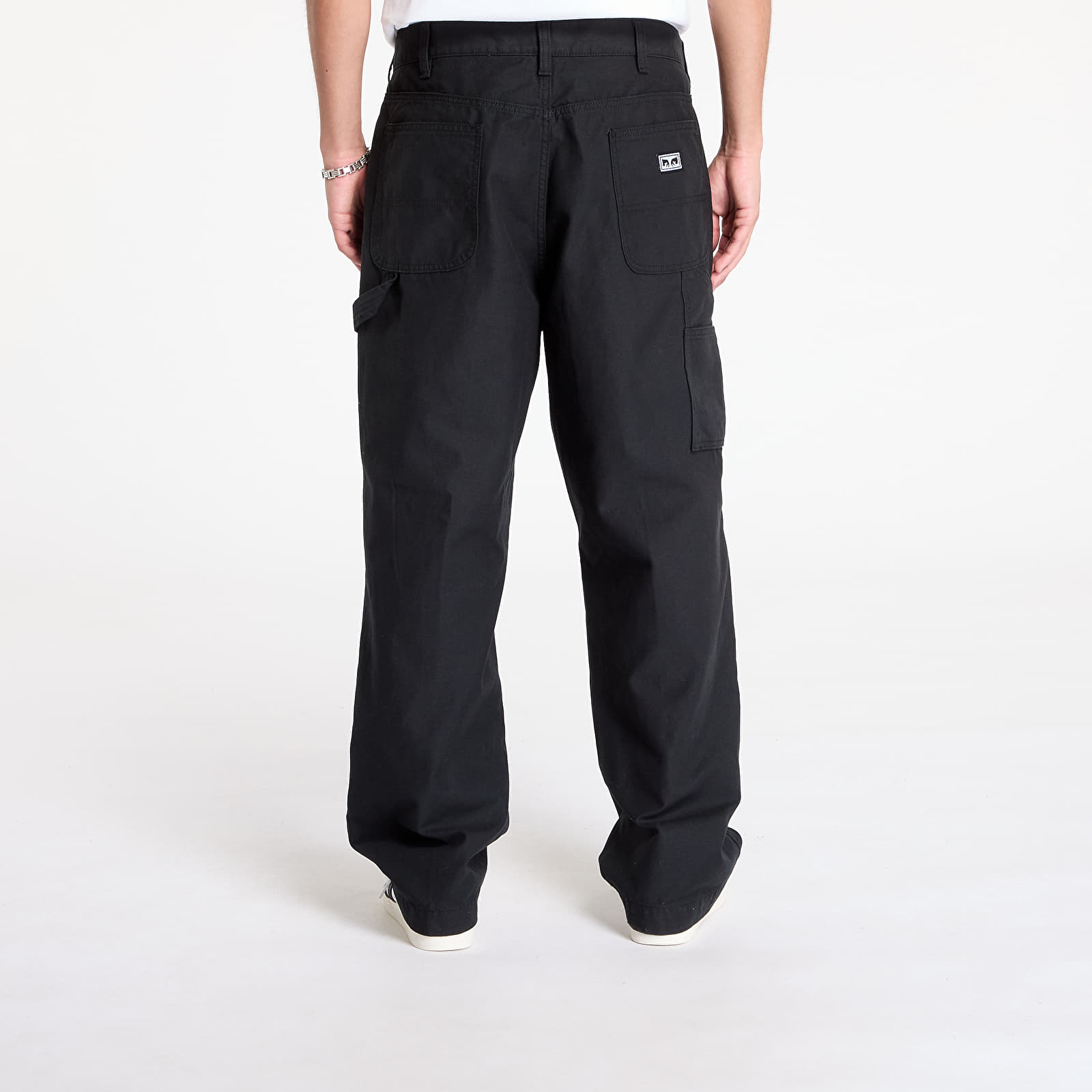 Nadrágok OBEY Big Timer Printed Carpenter Pant Black