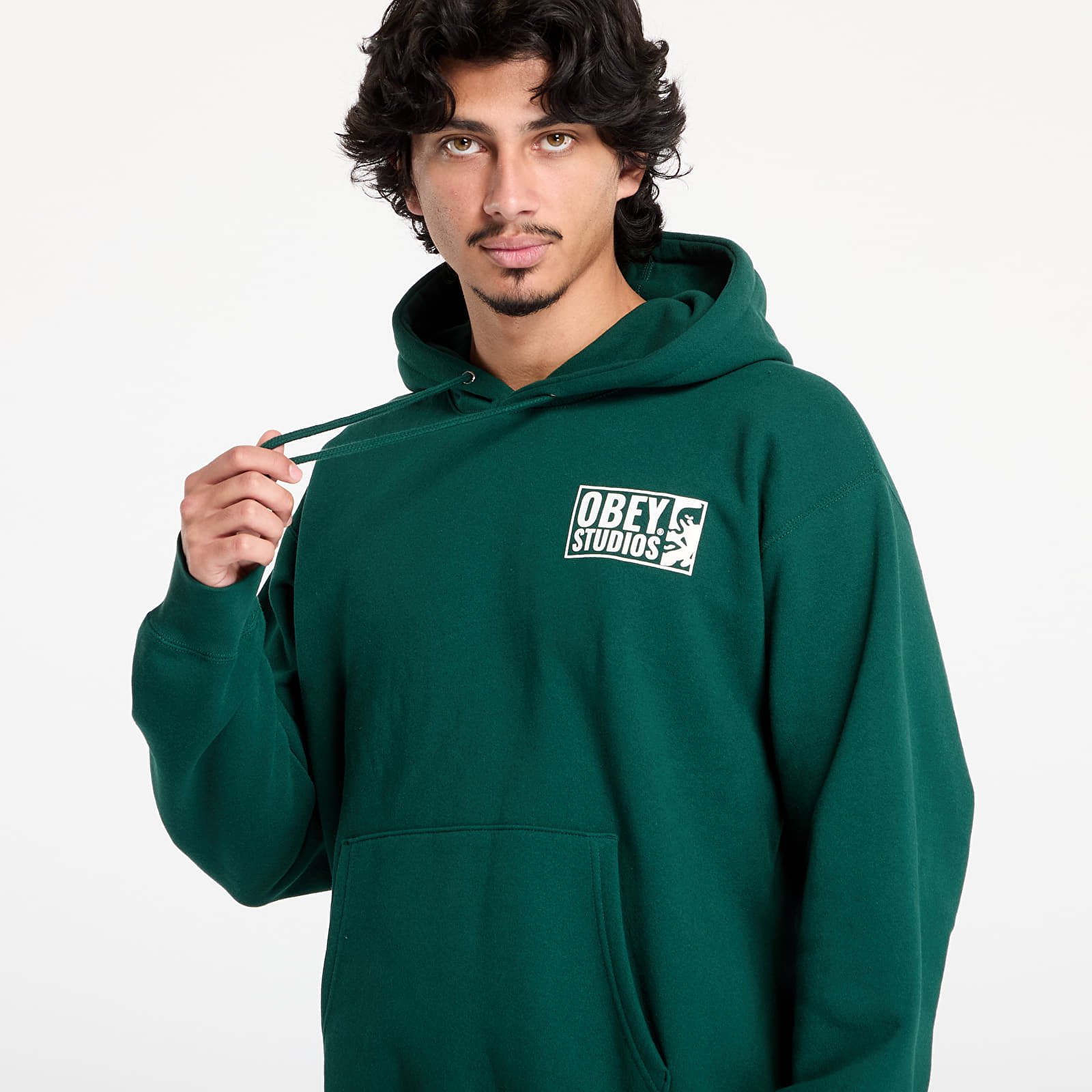 Sweatjacken und Sweatshirts OBEY Obey Studios Icon Hoodie Rain Forest
