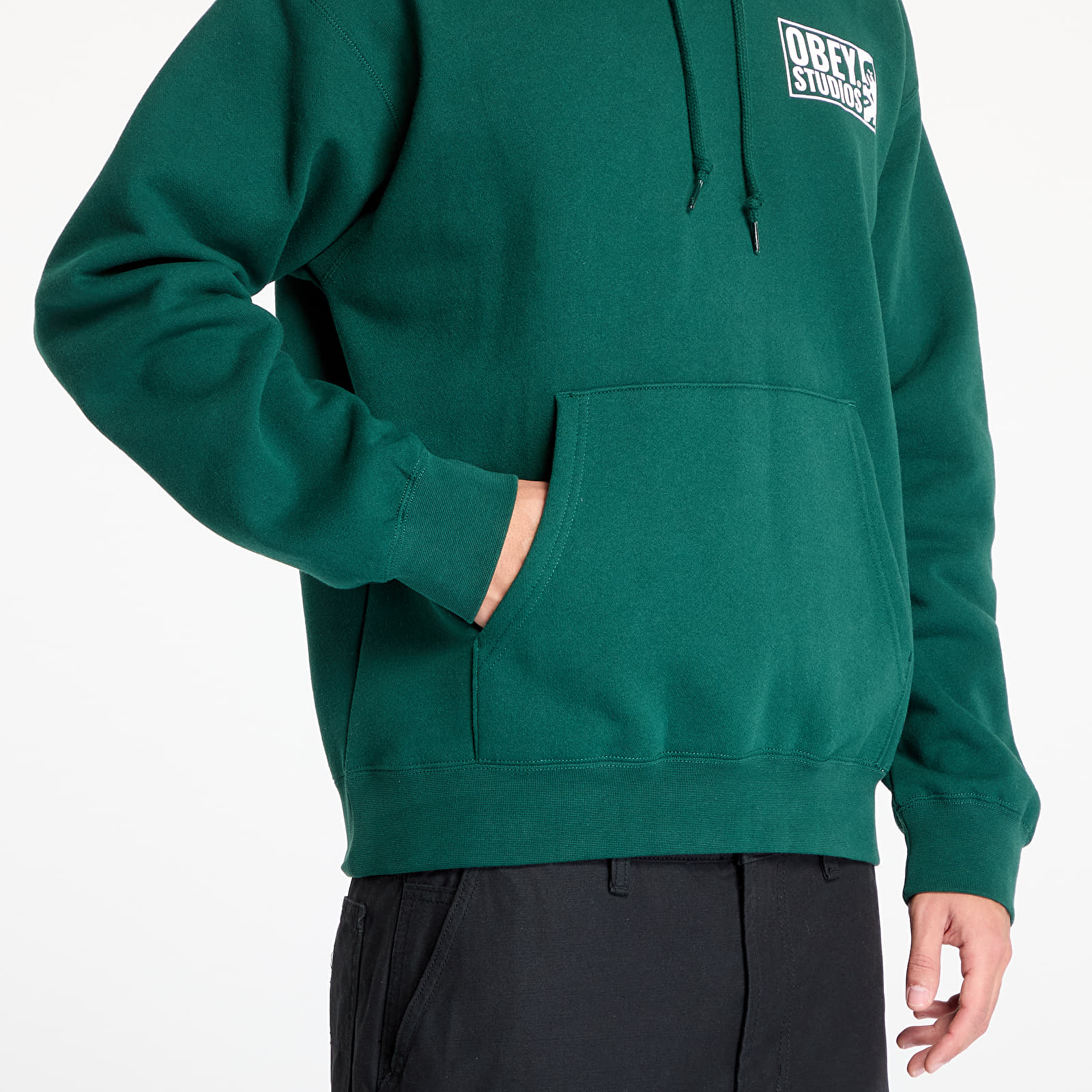 Sweatjacken und Sweatshirts OBEY Obey Studios Icon Hoodie Rain Forest