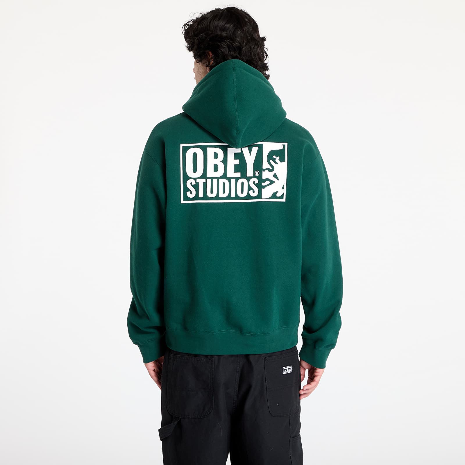 Sweatjacken und Sweatshirts OBEY Obey Studios Icon Hoodie Rain Forest