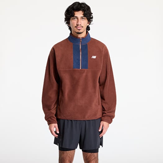 New Balance Polar Fleece 1/2 Zip Rich Oak