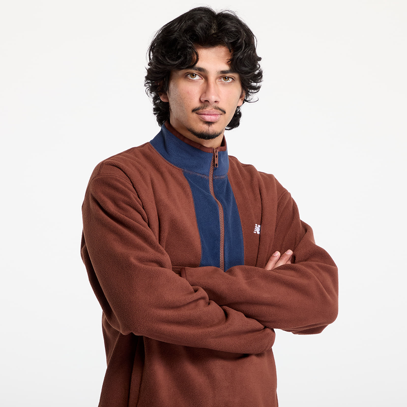 Kapucnis pulóverek és pulcsik New Balance Polar Fleece 1/2 Zip Rich Oak