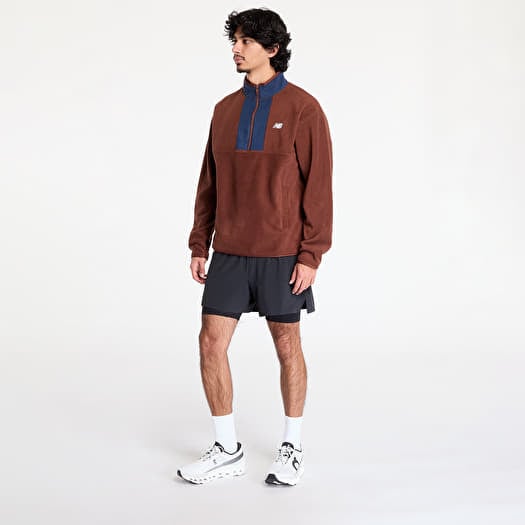 Mrn♡ Bluzy New Balance Polar Fleece 1/2 Zip Rich Oak | Footshop