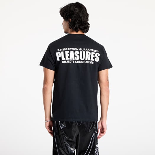 Men s T shirts PLEASURES Staff Pocket T Shirt Black Footshop