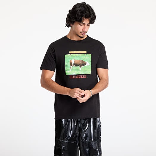 PLEASURES Grass Fed T-Shirt Black
