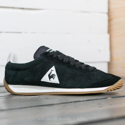 Men s shoes le coq sportif Quartz Perforated Nubuck Black Turtle Dove Footshop