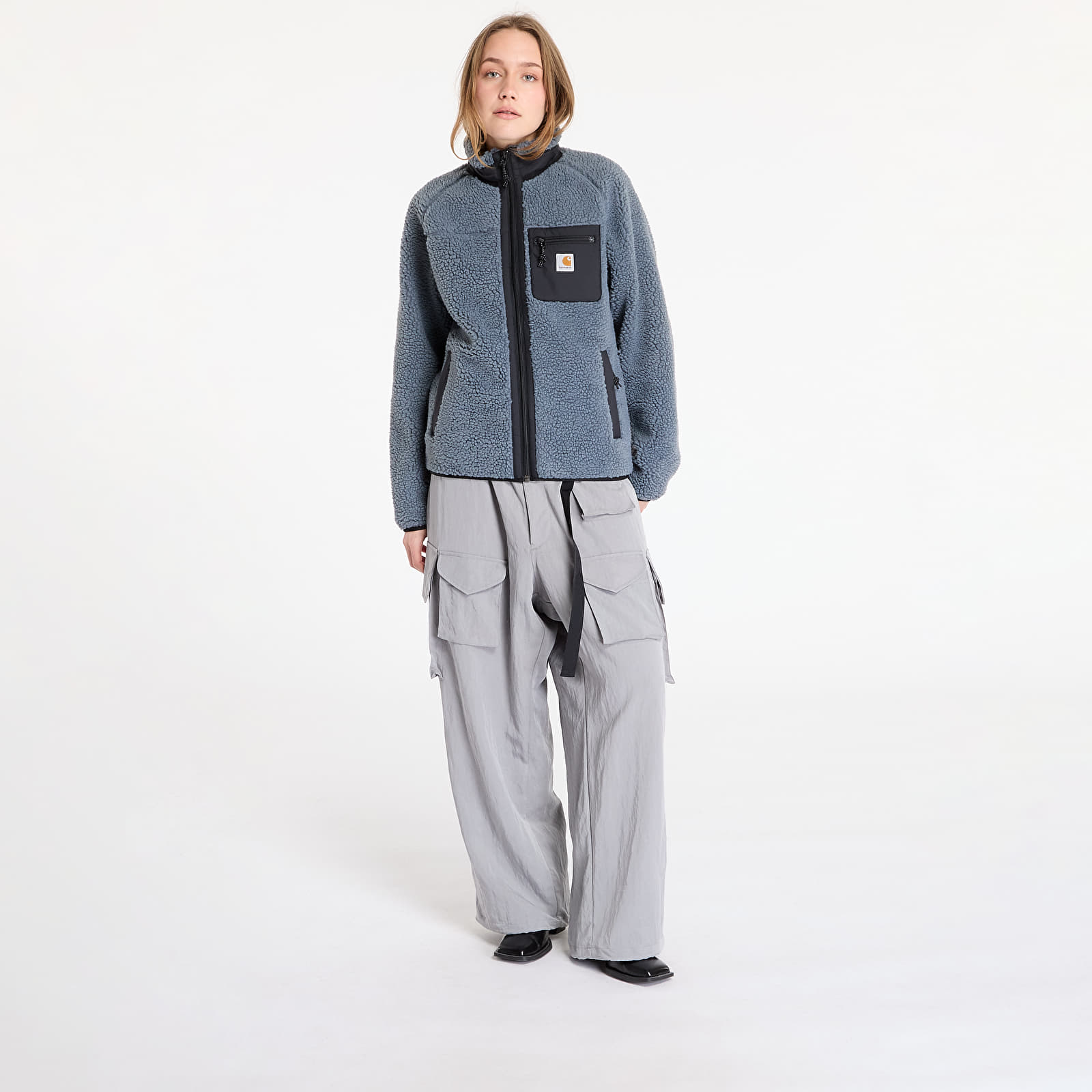 Jakker Carhartt WIP Prentis Liner Jacket UNISEX Dove Grey/ Black