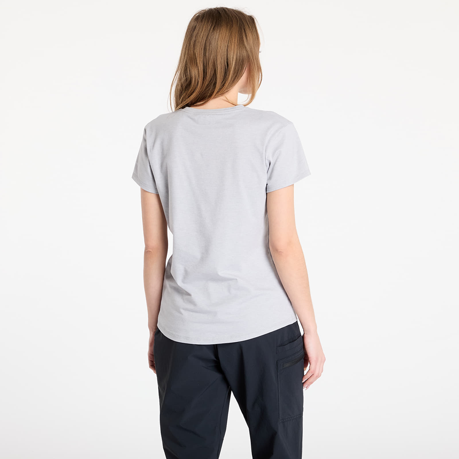 Dámská trička Columbia Sun Trek™ Short Sleeve Graphic Tee Colm Grey Heather