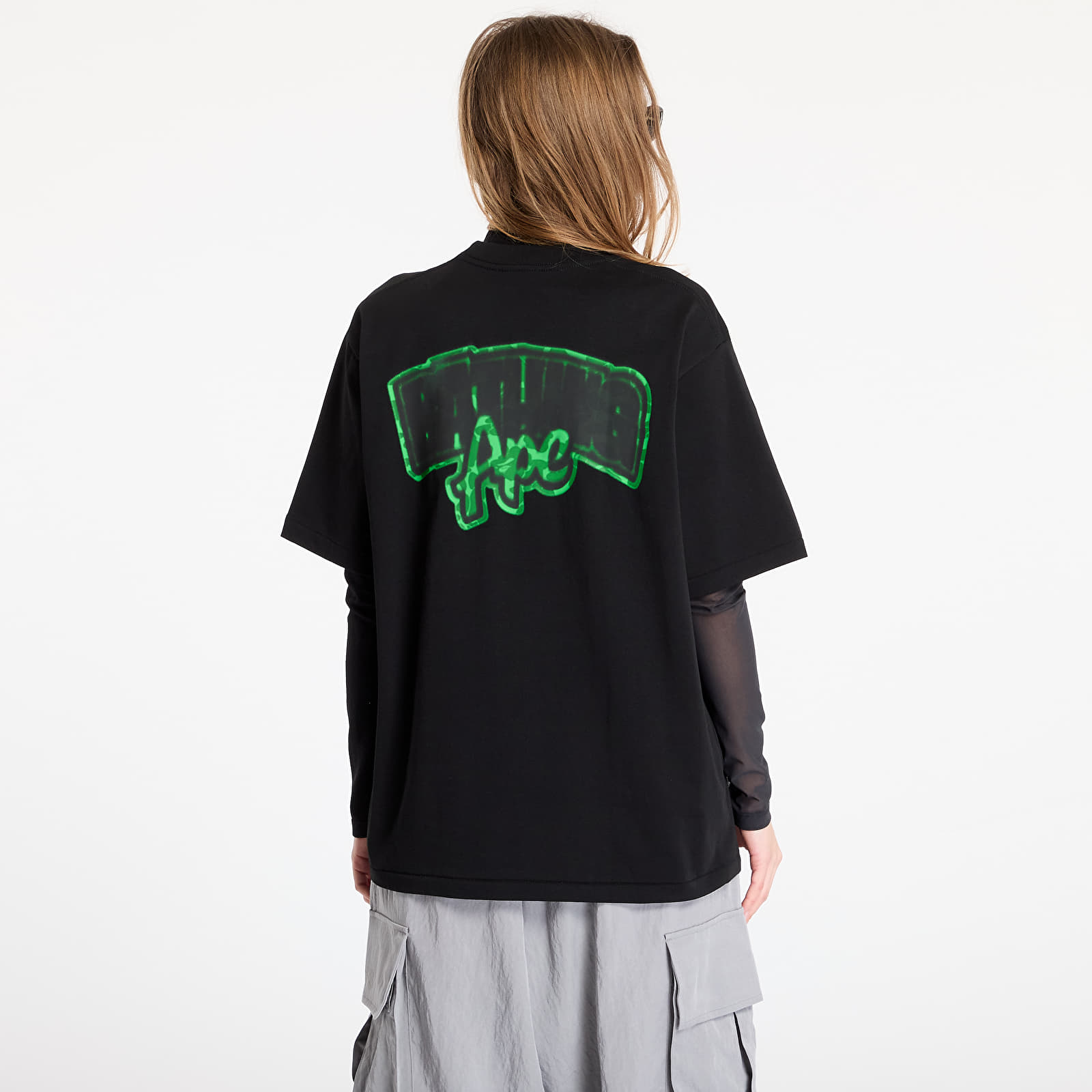 T-shirts A BATHING APE Spray Frankenstein Relaxed Fit Tee Black