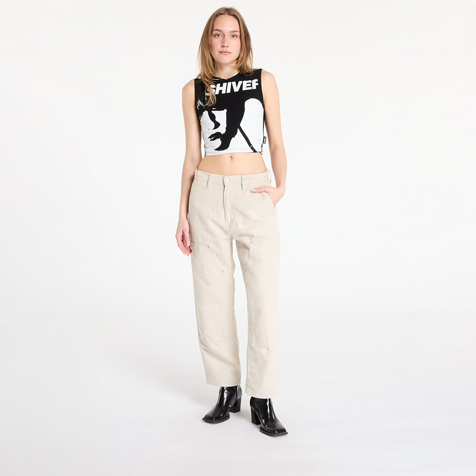 Men's trousers Carhartt WIP Walter Double Knee Pant Natural Rinsed