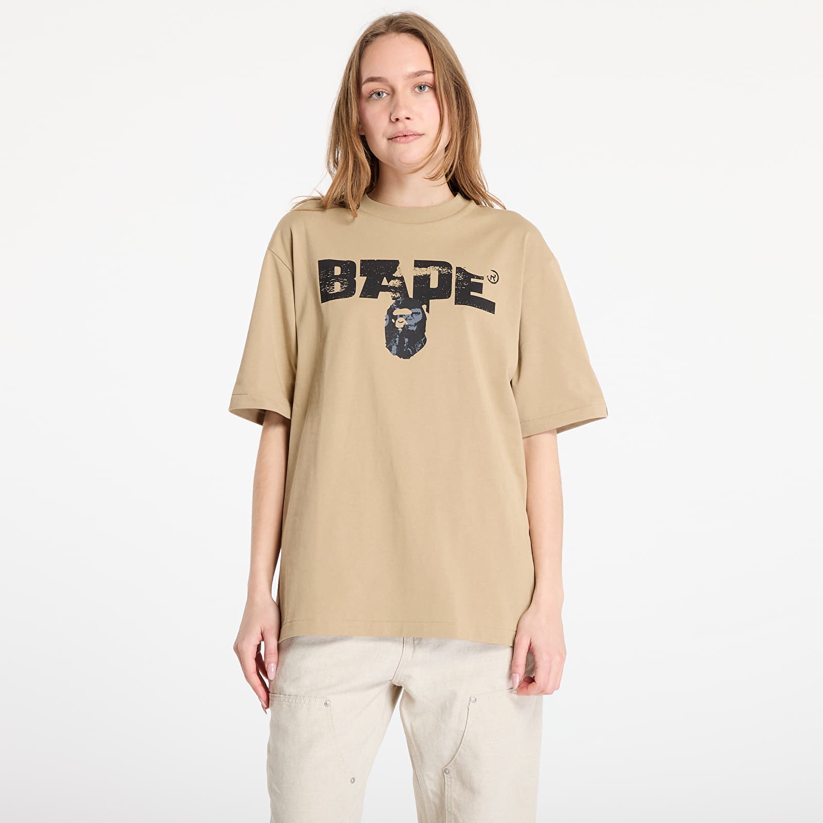 Trička A BATHING APE Bape Army Relaxed Fit Tee Beige