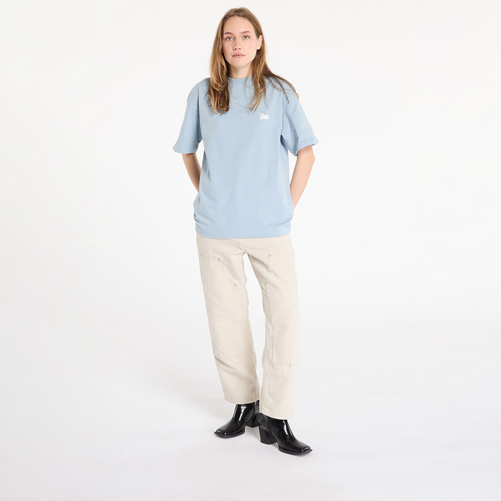 Koszulki Patta Homerun T-Shirt UNISEX Dusty Blue