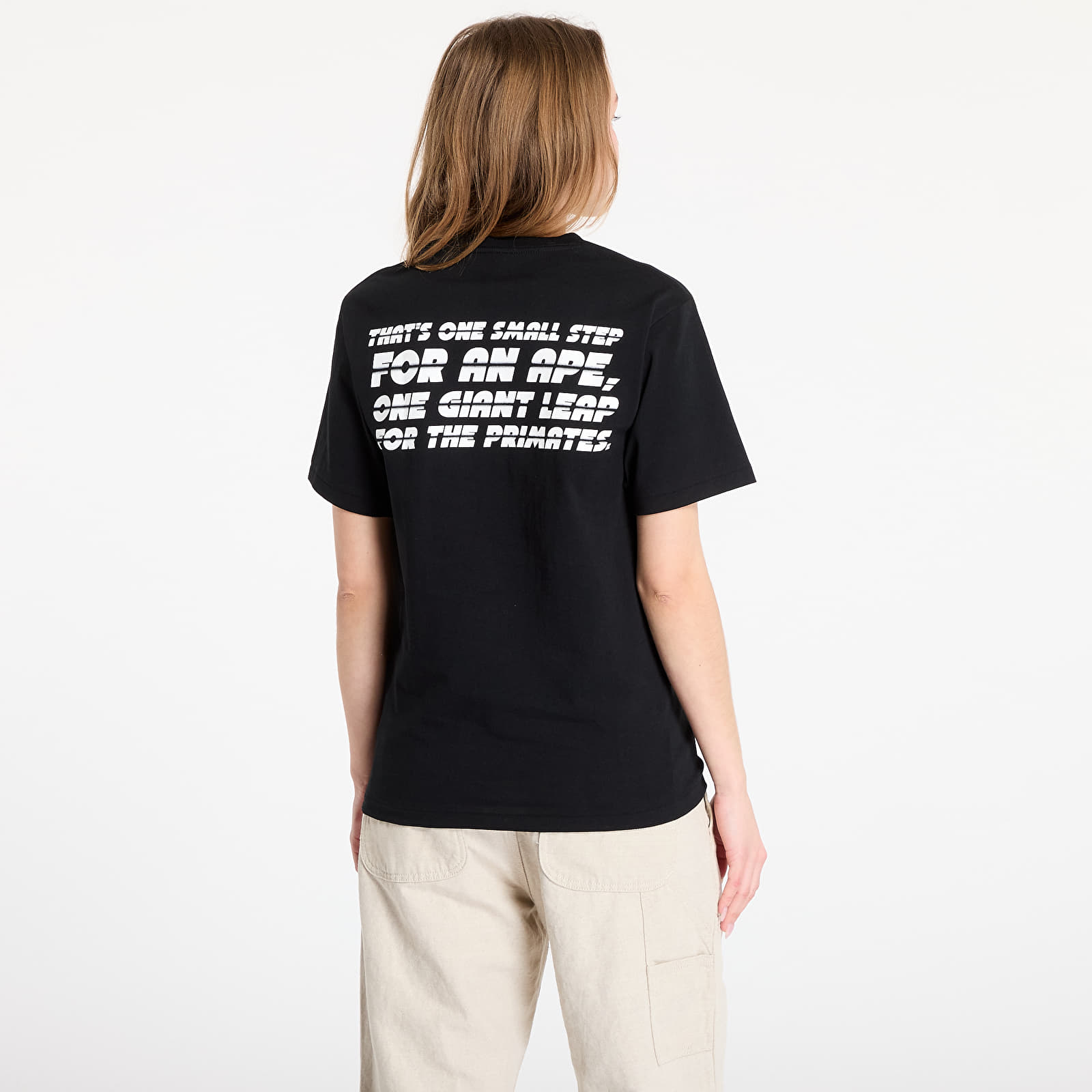 Männer T-Shirts A BATHING APE Space Ape Tee Black