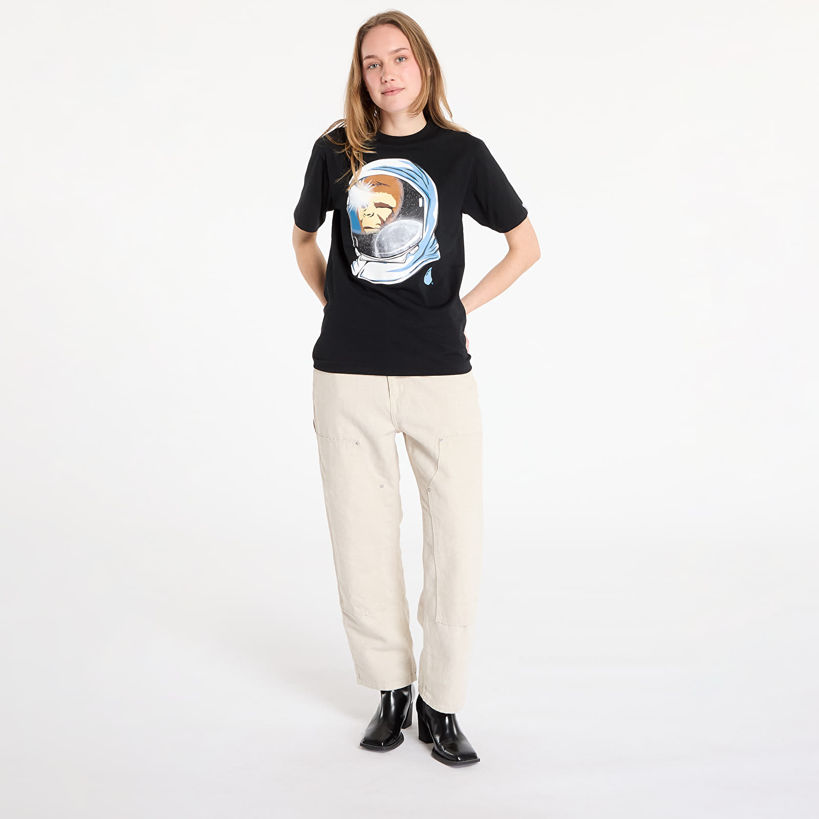 Männer T-Shirts A BATHING APE Space Ape Tee Black