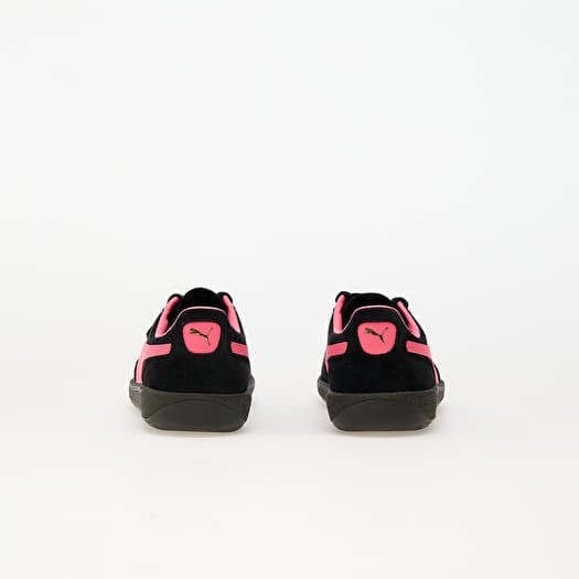 Black and hot pink puma shoes top