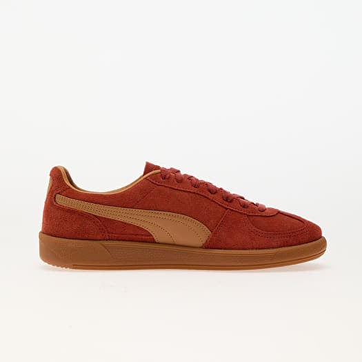 Red leather puma sneakers best sale