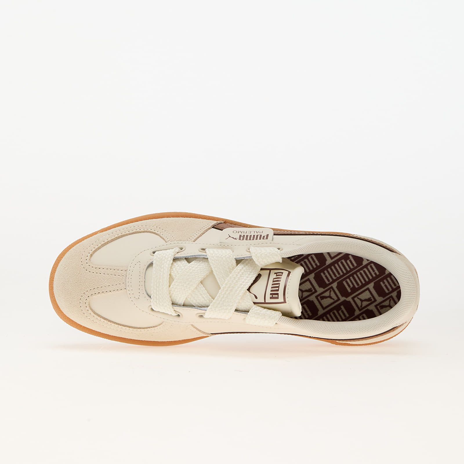 Buty damskie Puma Palermo Wide Lace SD Frosted Ivory-Brown