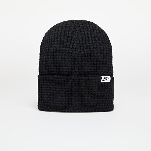 Nike Peak Waffle Knit Beanie Black