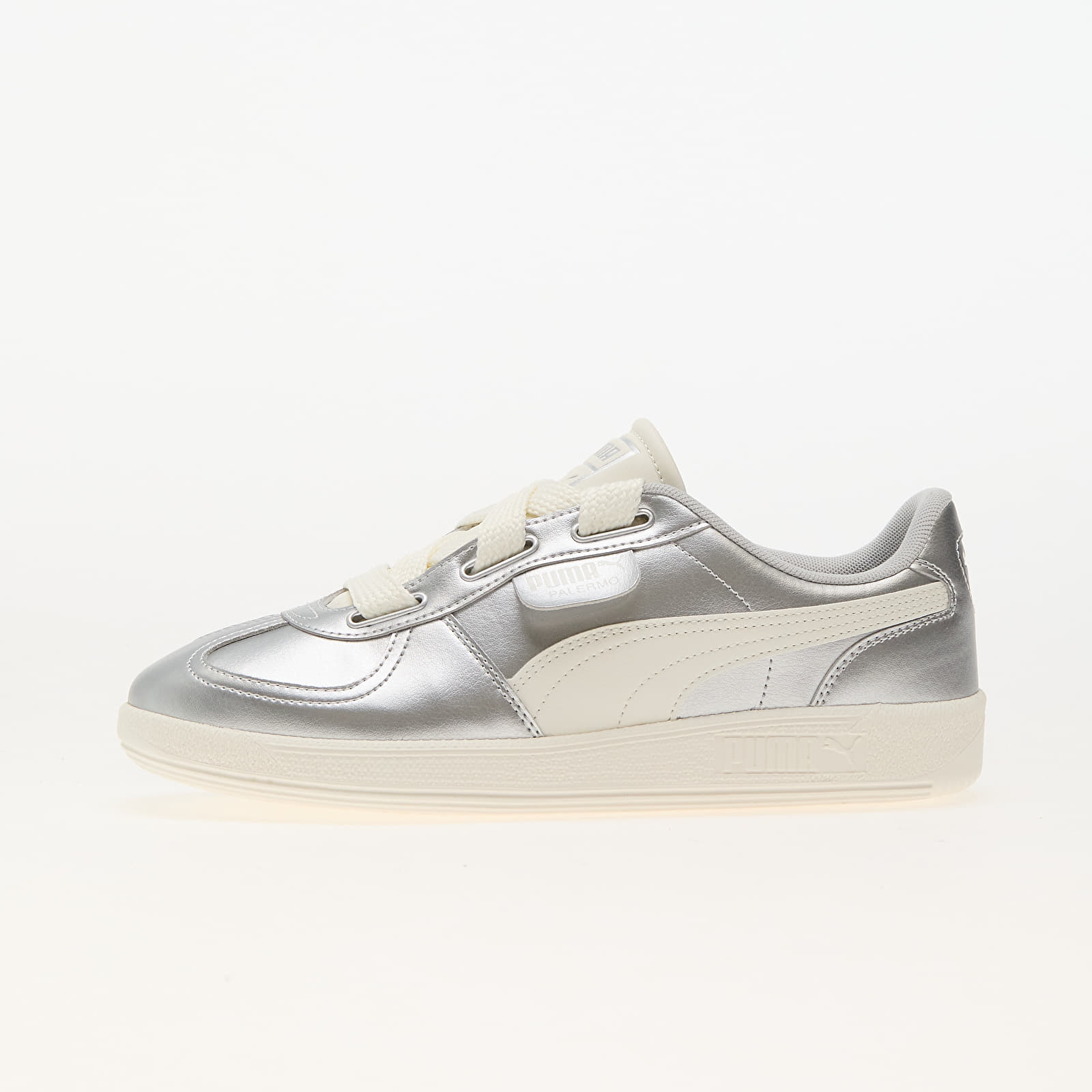 Frauen Puma Palermo Wide Lace Metallic Puma Silver-White