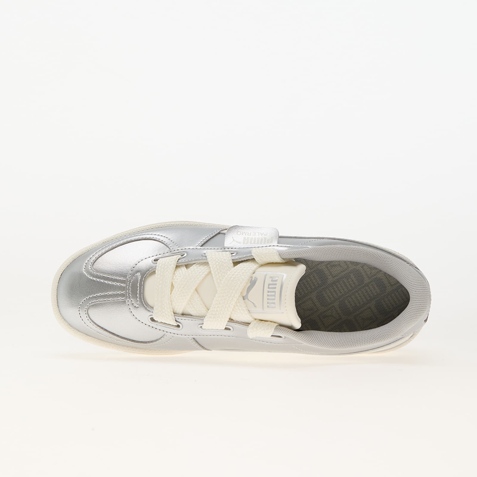 Frauen Puma Palermo Wide Lace Metallic Puma Silver-White