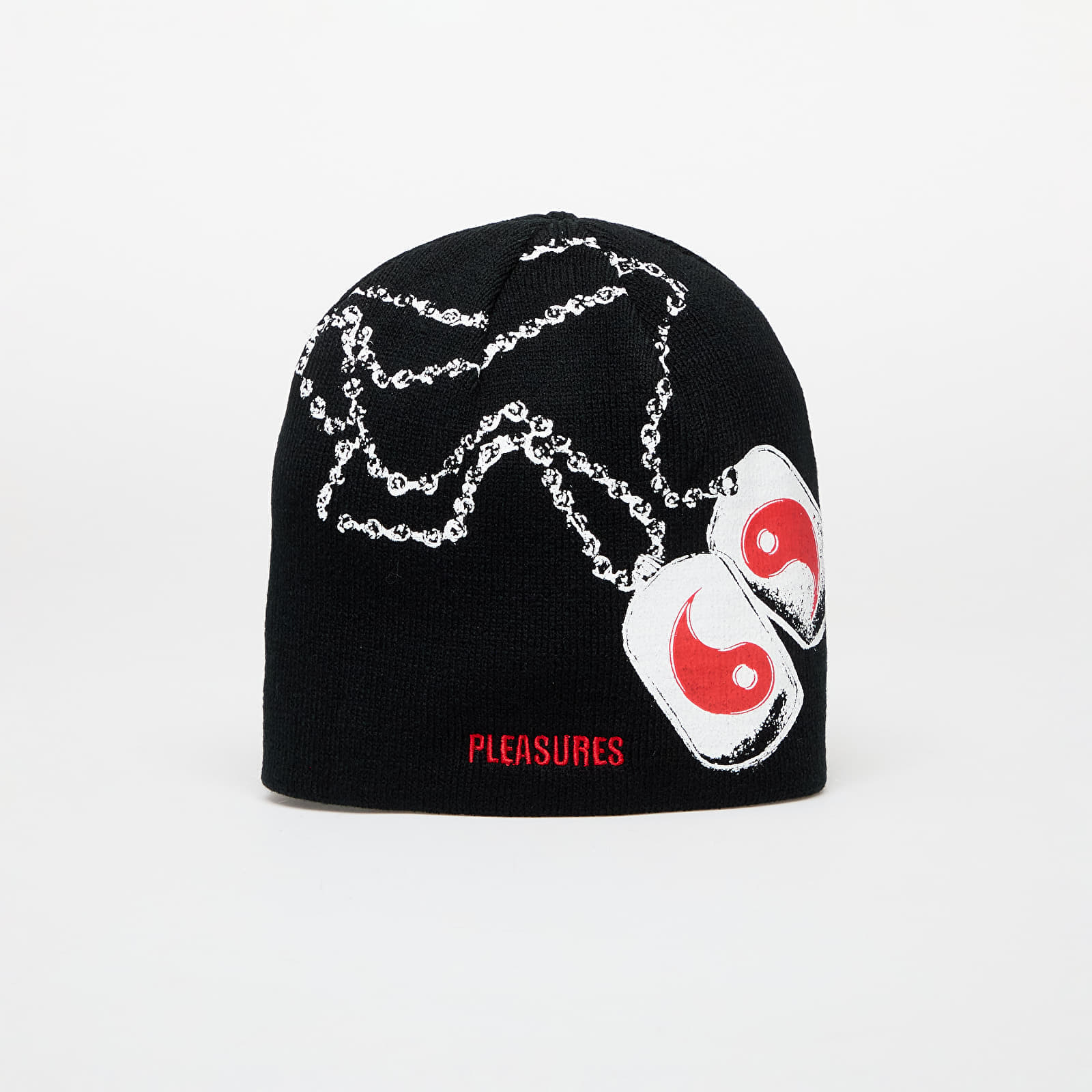 PLEASURES Dog Tags Skully Black