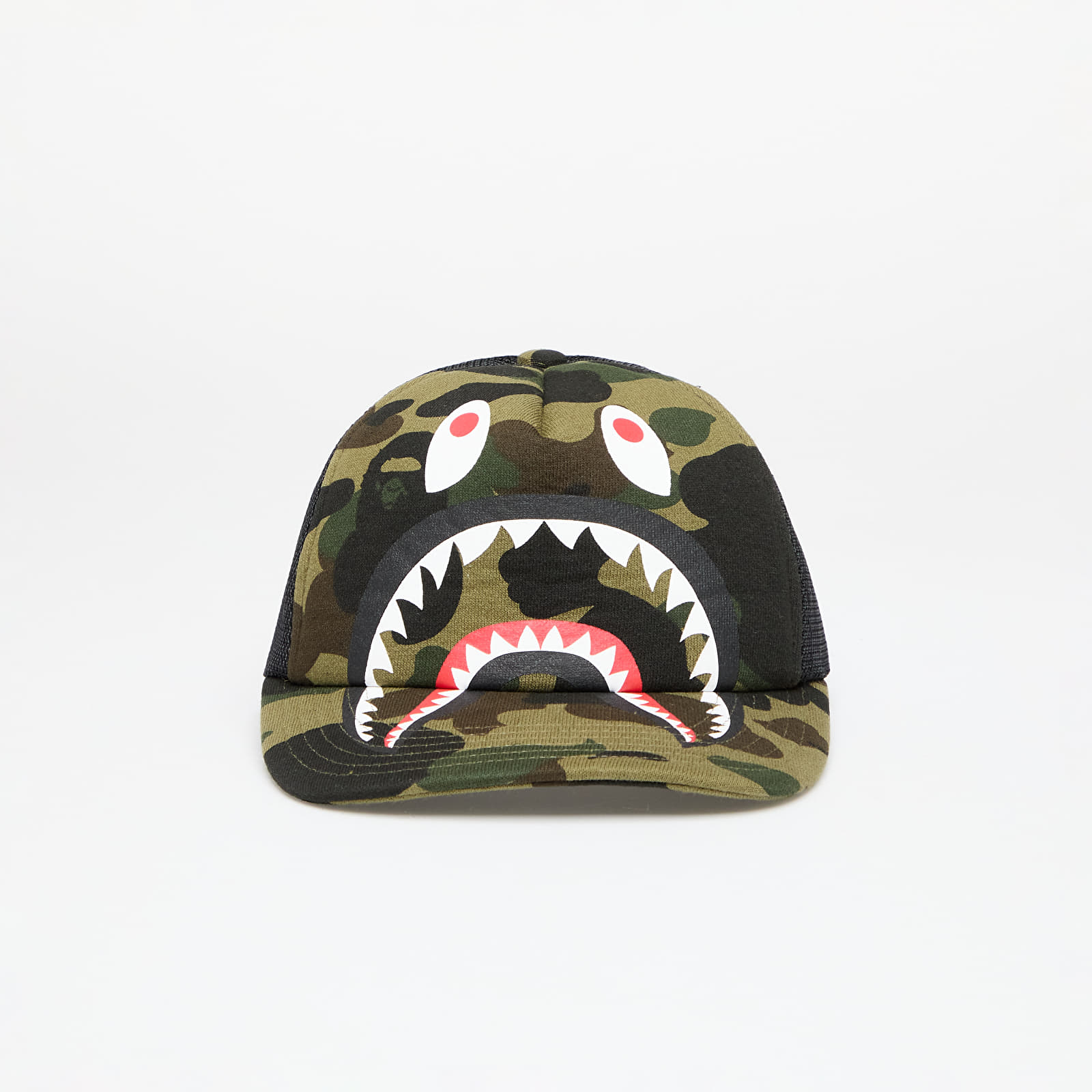 Caps A BATHING APE 1st Camo Shark Mesh Cap Green
