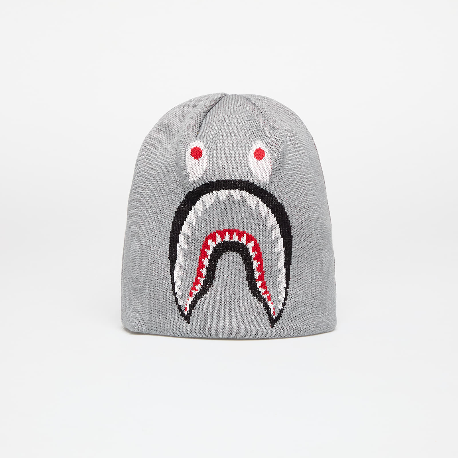Hatut A BATHING APE 2nd Shark Knit Hat Gray