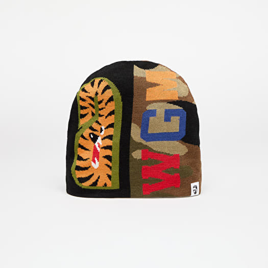 レビュー高評価のおせち贈り物 1st APE BATHING A Hats Shark Footshop | Black Hat Knit 帽子