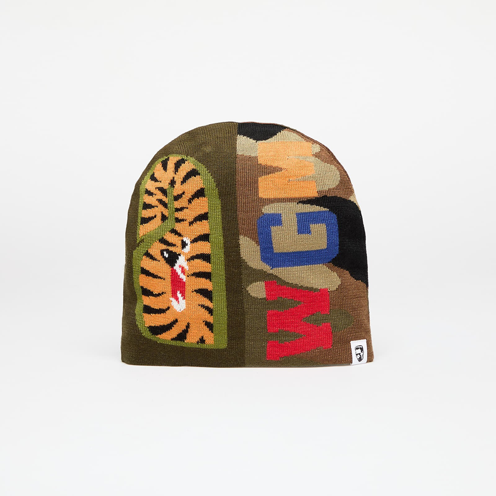 A BATHING APE 1st Shark Knit Hat Olivedrab - 1 | YEO