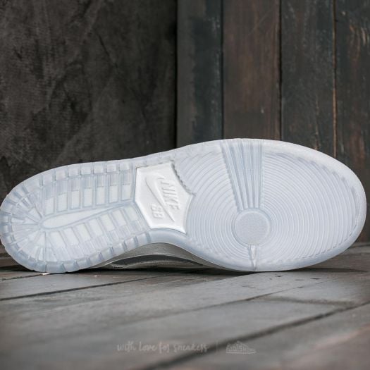White nikes with clear bottoms sale