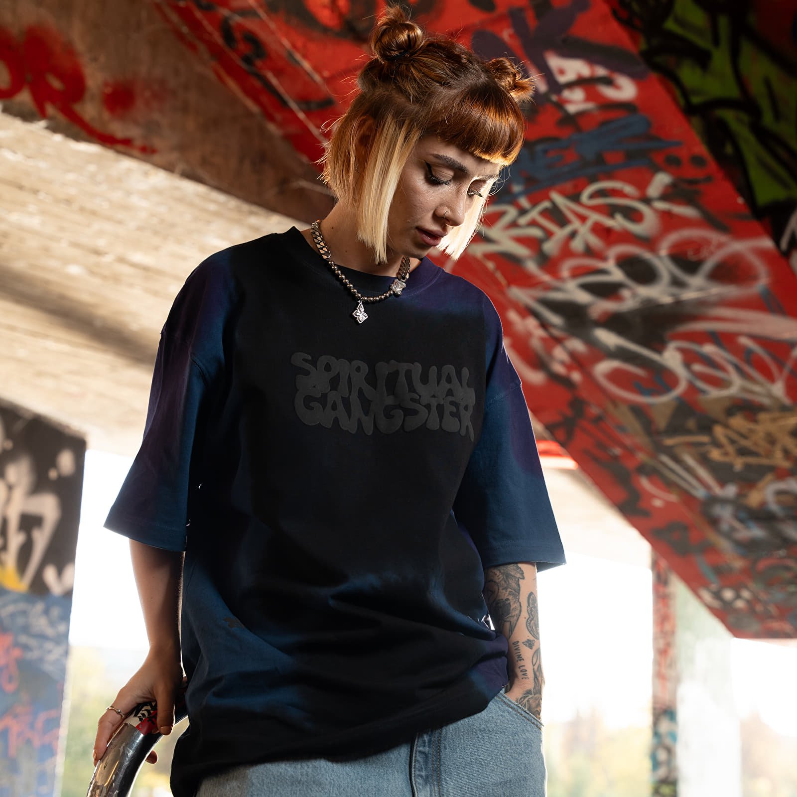 Koszulki FTSHP x Spiritual Gangster T-Shirt UNISEX Dark Prism