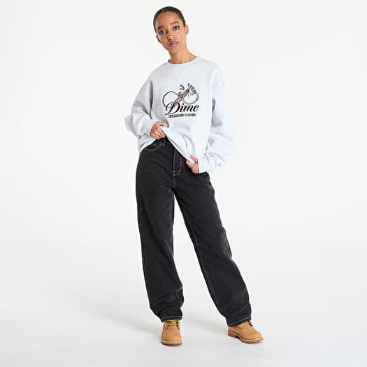【Dime】CURSIVE POWER CREWNECK Bluzy DIME Cursive Power Crewneck UNISEX Ash | Footshop
