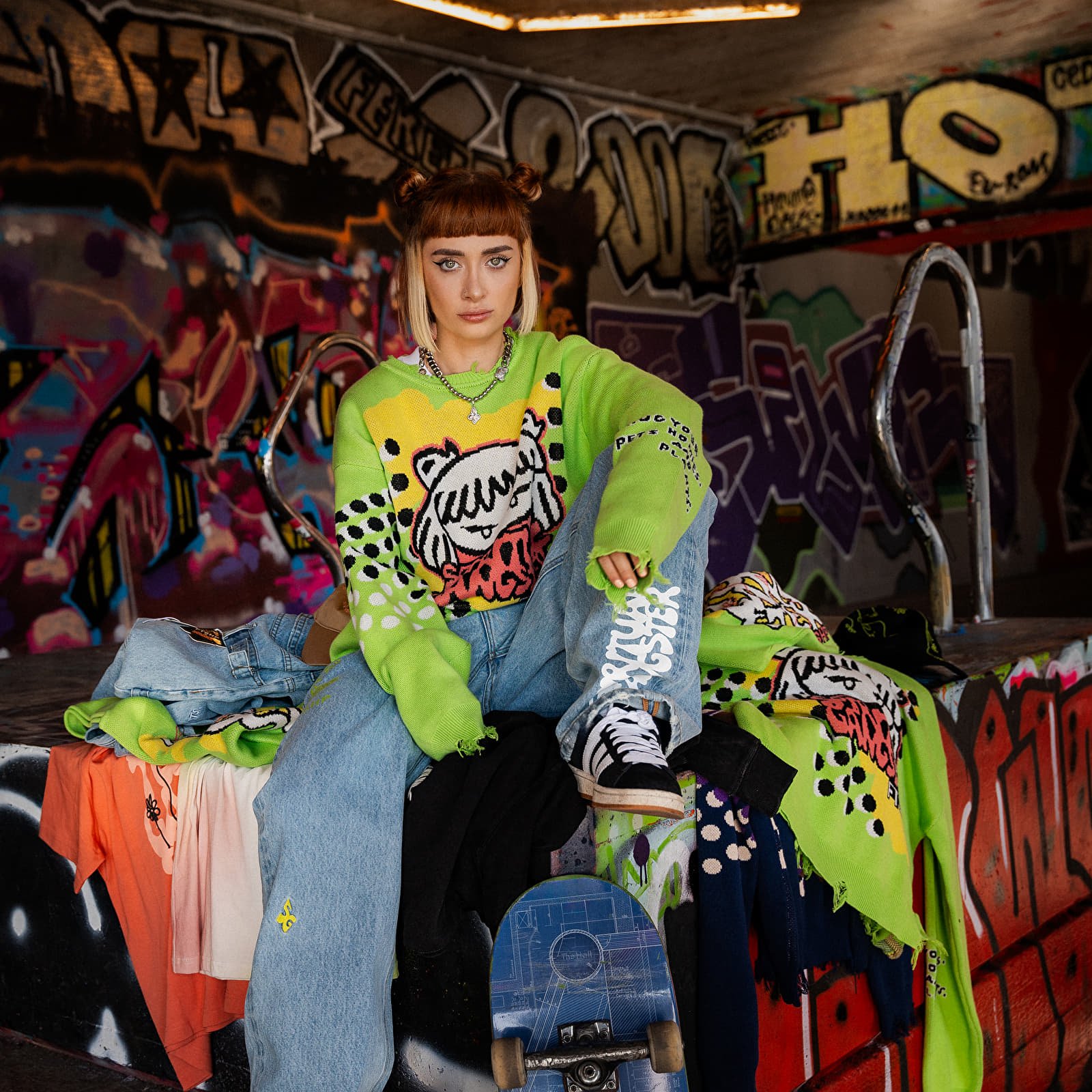Swetry FTSHP x Spiritual Gangster Sweater UNISEX Green