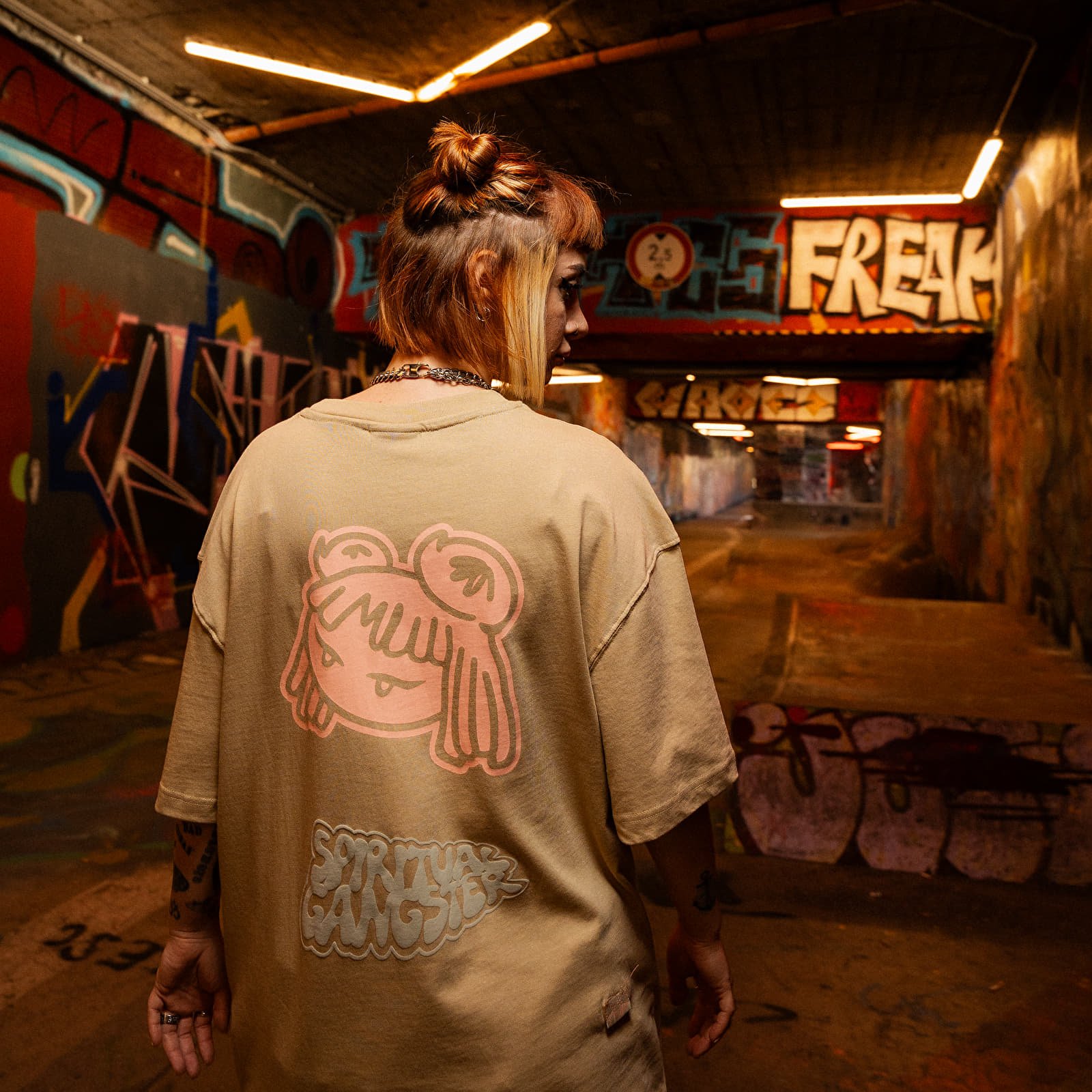 T-shirts FTSHP x Spiritual Gangster T-Shirt UNISEX Cool Sand