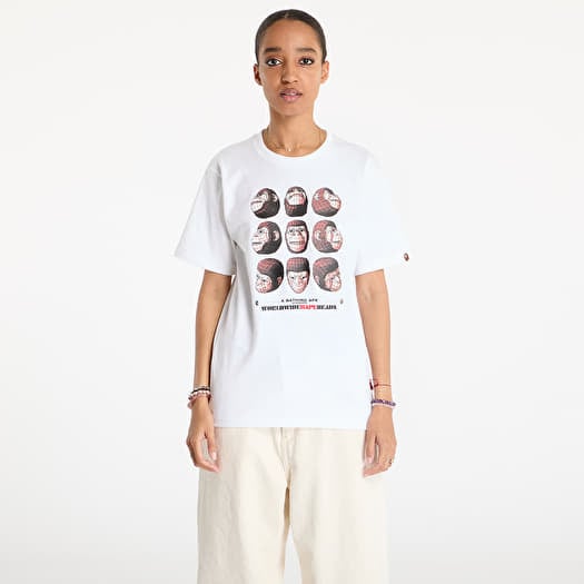 T-shirt A BATHING APE Polygon Ape Head UNISEX Tee White