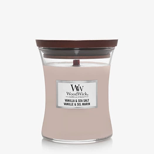 WoodWick Medium Hourglass Candle - Vanilla & Sea Salt
