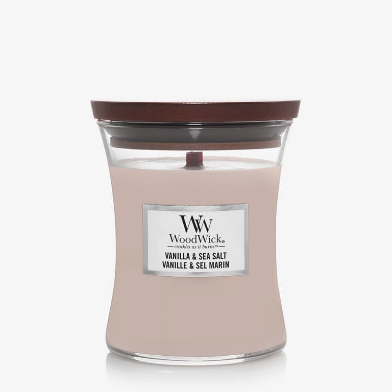 Candles and diffusers WoodWick Medium Hourglass Candle - Vanilla & Sea Salt