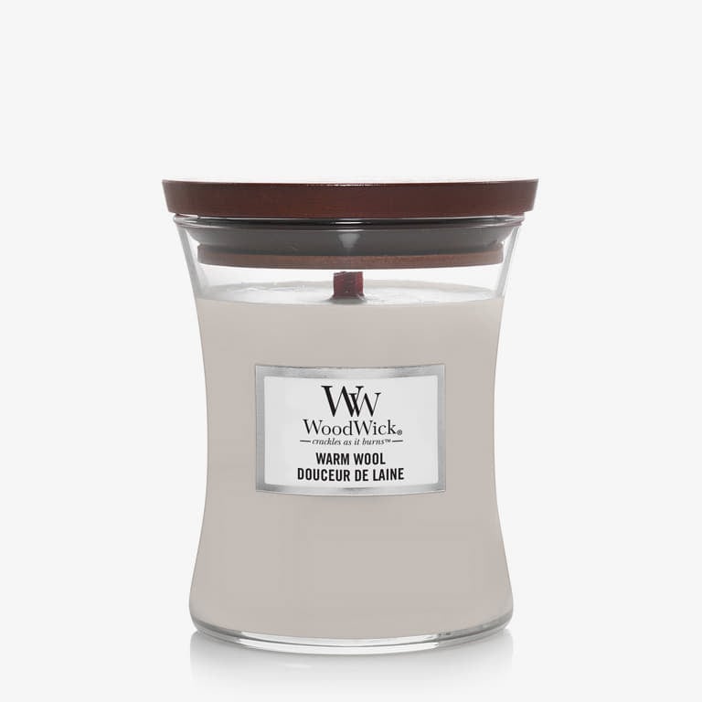 Candles and diffusers WoodWick Medium Hourglass Candle - Warm Wool