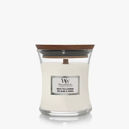 WoodWick Small Hourglass Candle - White Tea & Jasmine