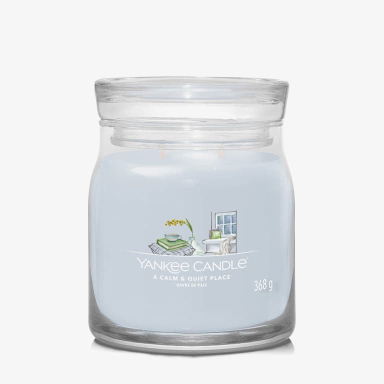 Svíčky a difuzéry Yankee Candle Signature Medium Jar 2 Wicks - A Calm & Quiet Place