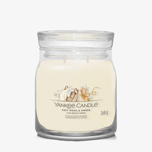 Yankee Candle Signature Medium Jar 2 Wicks - Soft Wool & Amber