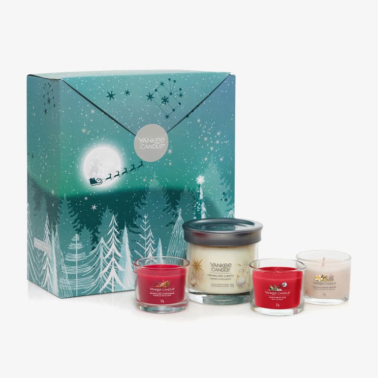 Other accessories Yankee Candle Votive Candle 3-Pack + Tumbler Candle Gift Set - Vanilla Créme Brulee, Christmas Eve and Sparkling Cinnamon