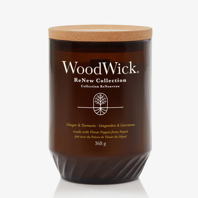 WoodWick Large ReNew Candle - Ginger & Turmeric