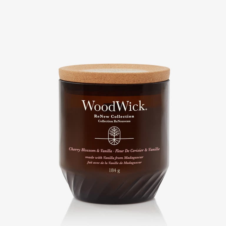 Inne WoodWick Medium ReNew Candle - Cherry Blossom & Vanilla