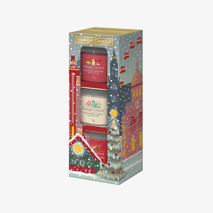 Other accessories Yankee Candle Votive Candle 3-Pack Christmas Gift Set - Big Apple Christmas, Christmas Buttercookie and Sparkling Cinnamon