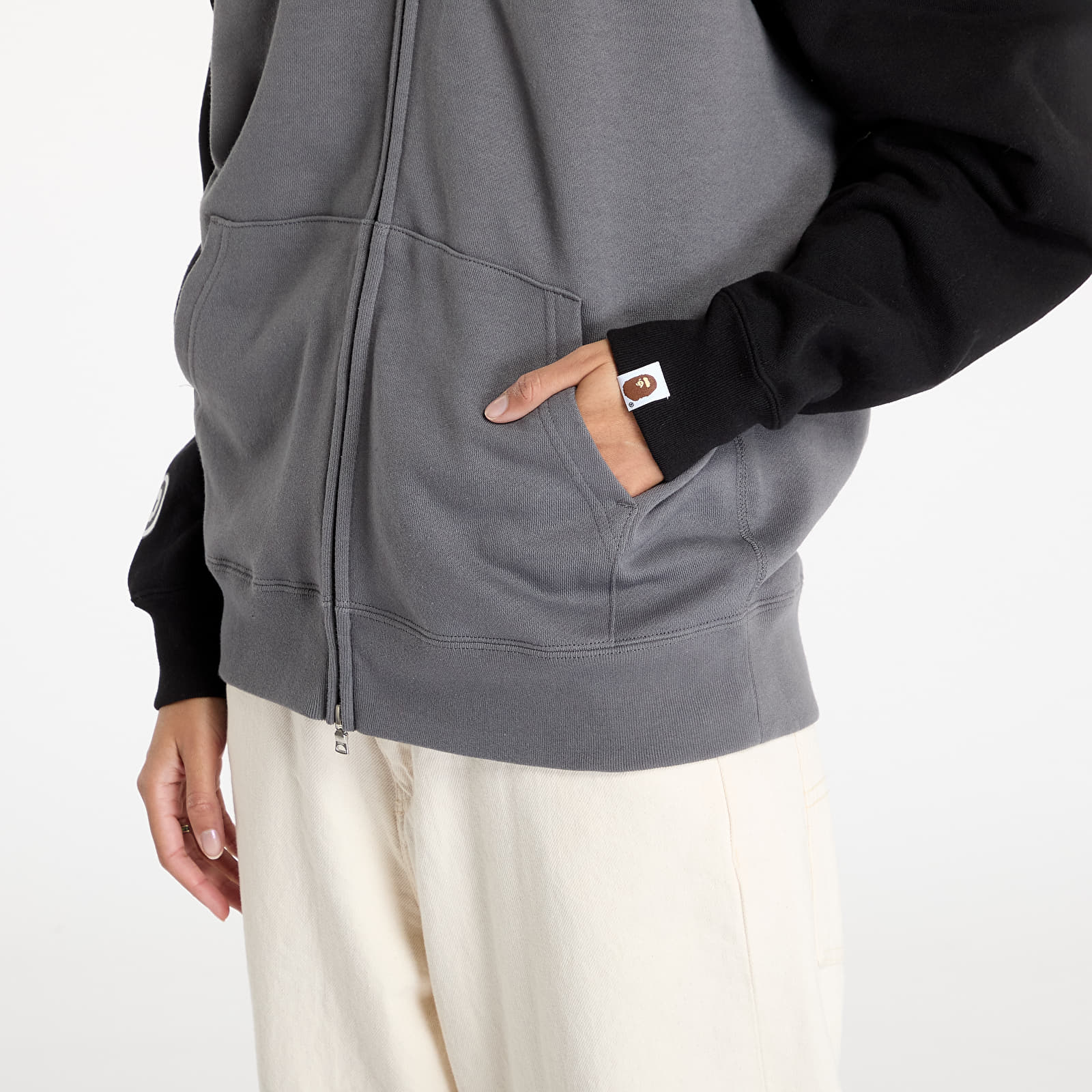 Mikiny A BATHING APE Shark Full Zip Hoodie 1 UNISEX Black