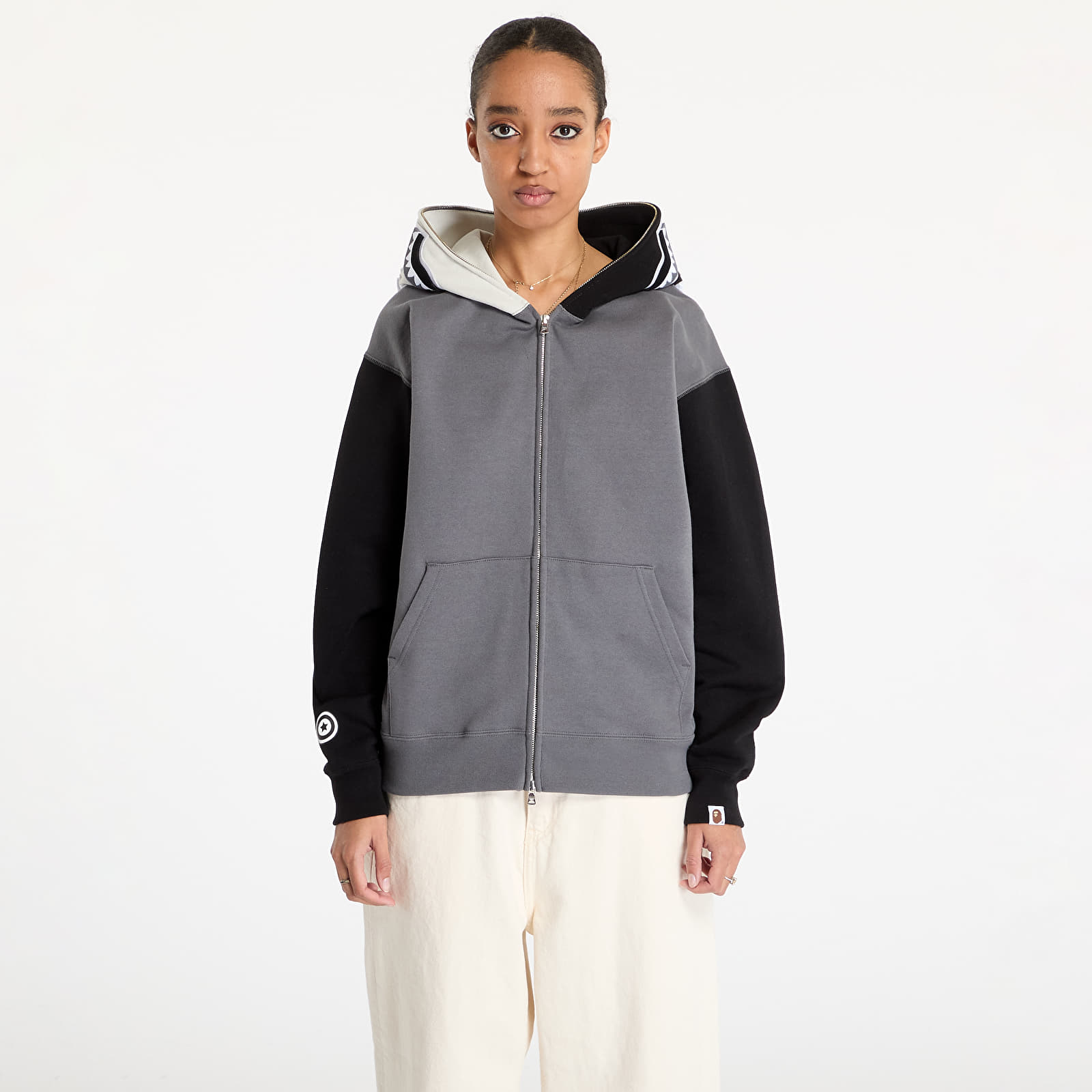 Mikiny A BATHING APE Shark Full Zip Hoodie 1 UNISEX Black